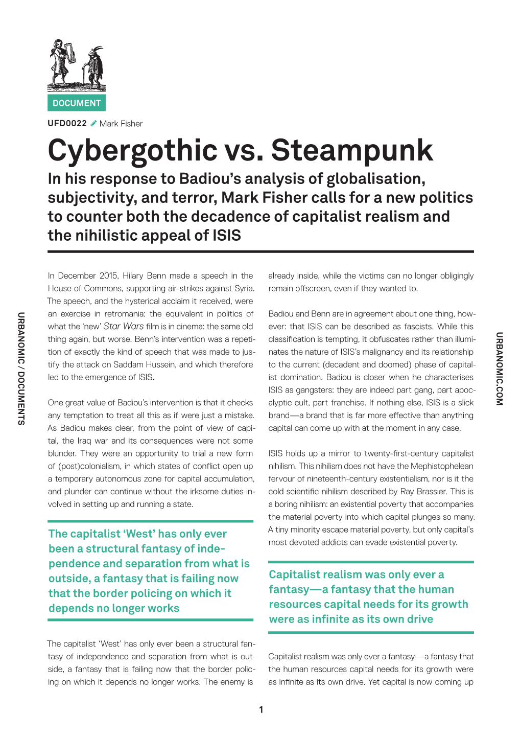 Cybergothic Vs. Steampunk