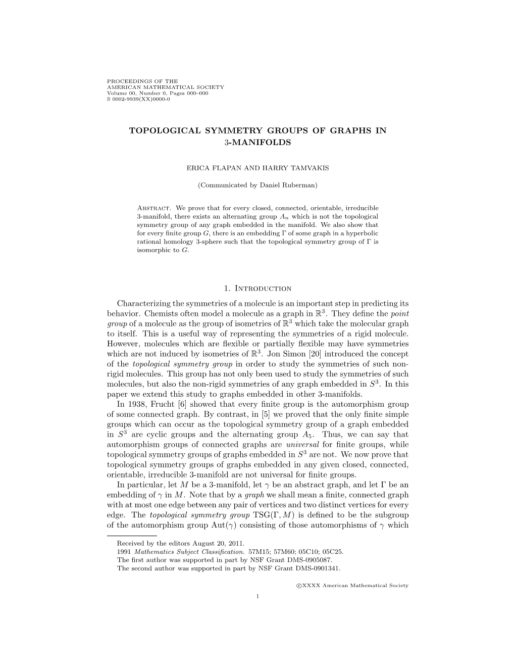 Topological Symmetry Groups of Graphs in 3-Manifolds