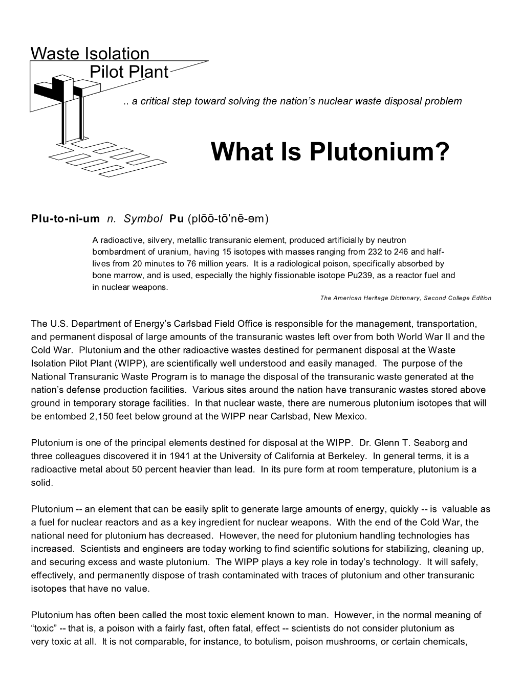 What Is Plutonium?