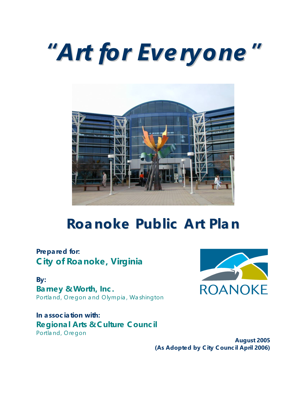 Roanoke Public Art Plan