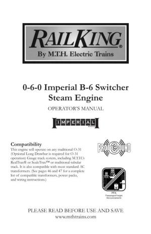 0-6-0 Imperial B-6 Switcher Ps3 2016.Cdr