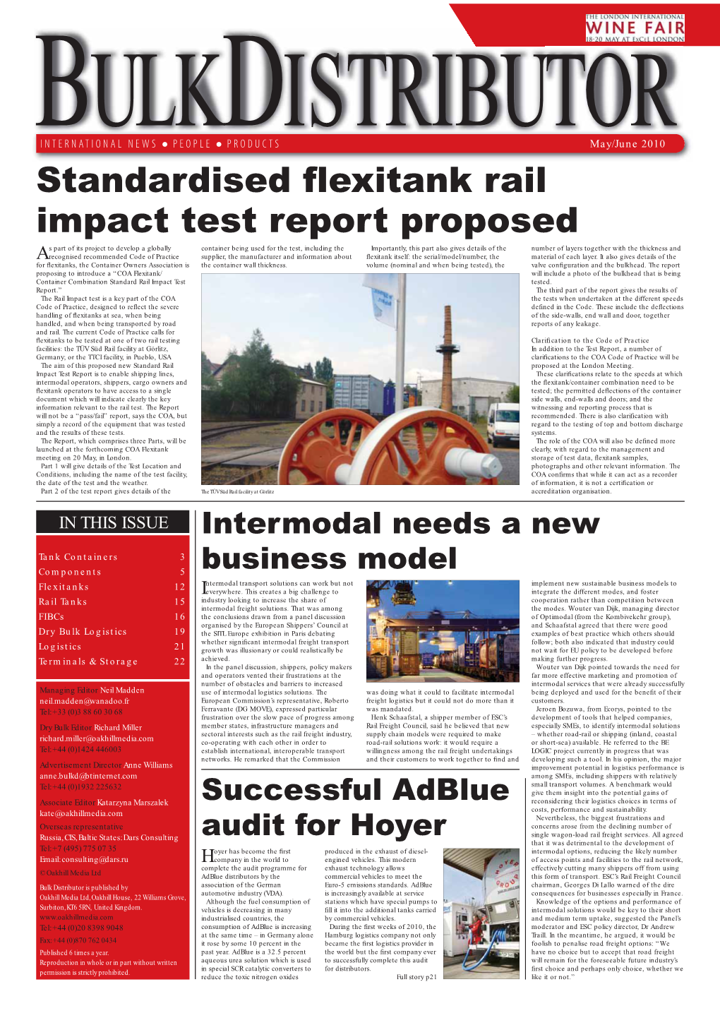 Standardised Flexitank Rail Impact Test Report Proposed