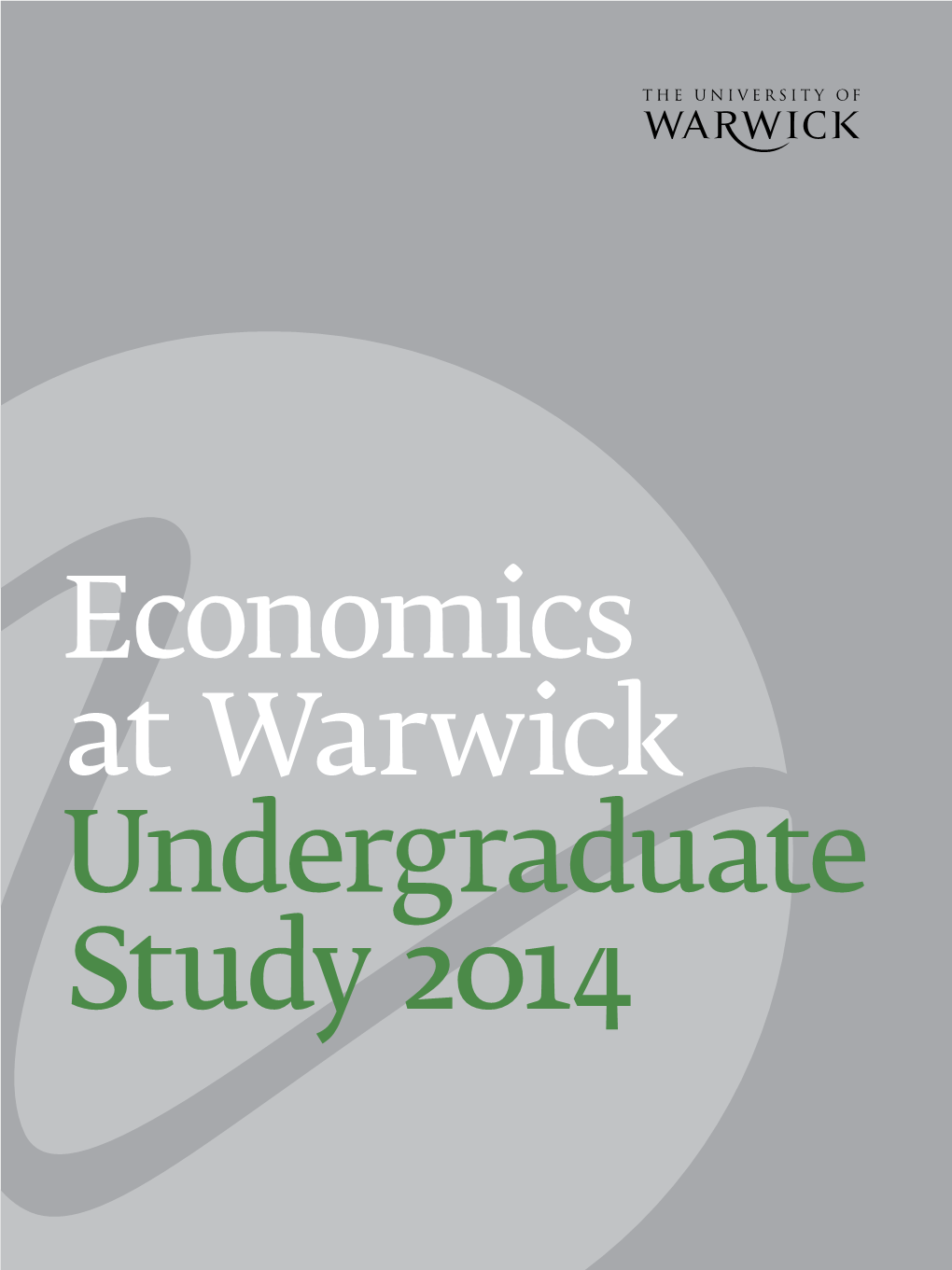 Undergraduate Study 2014