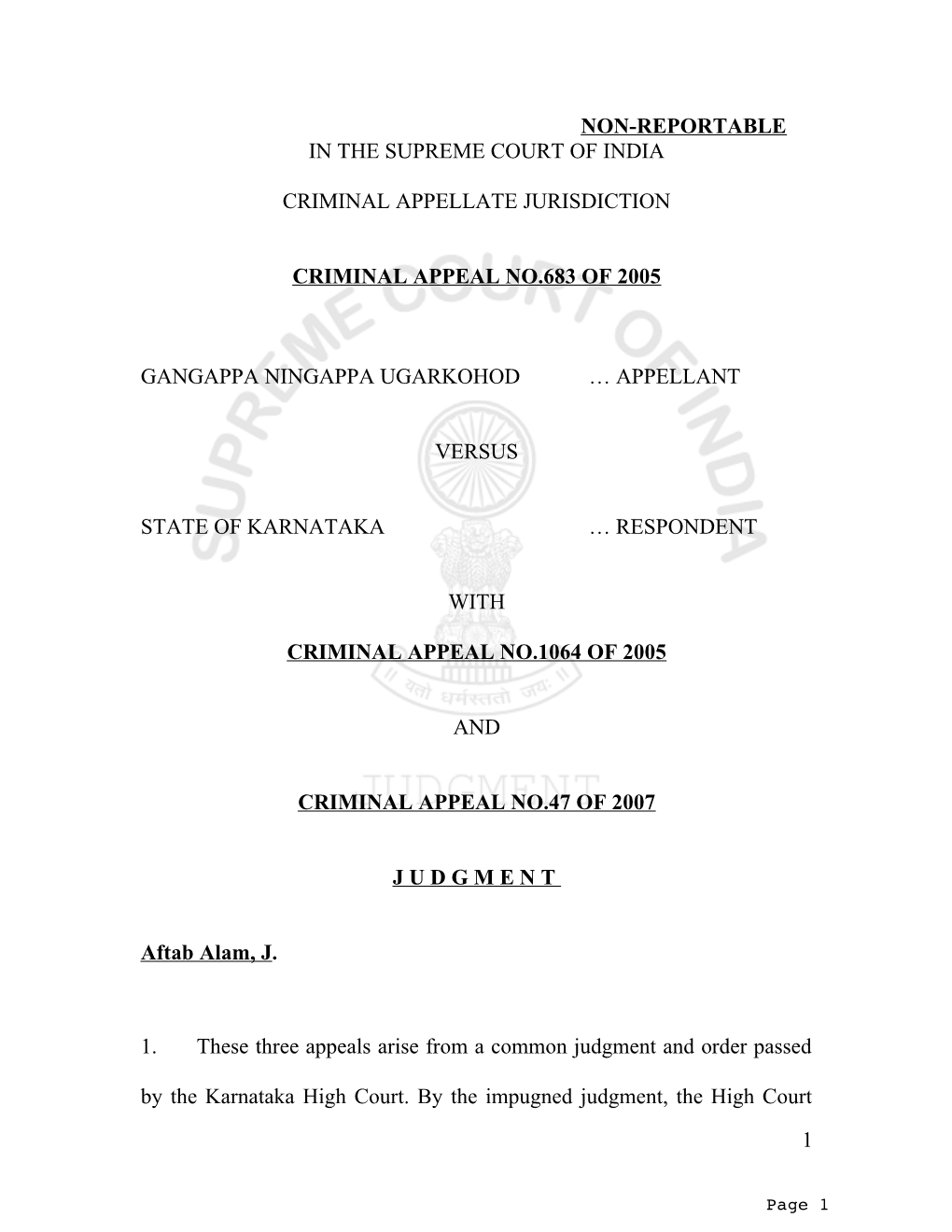 These Three Appeals Arise from a Common Judgment and Order Passed by the Karnataka High Court