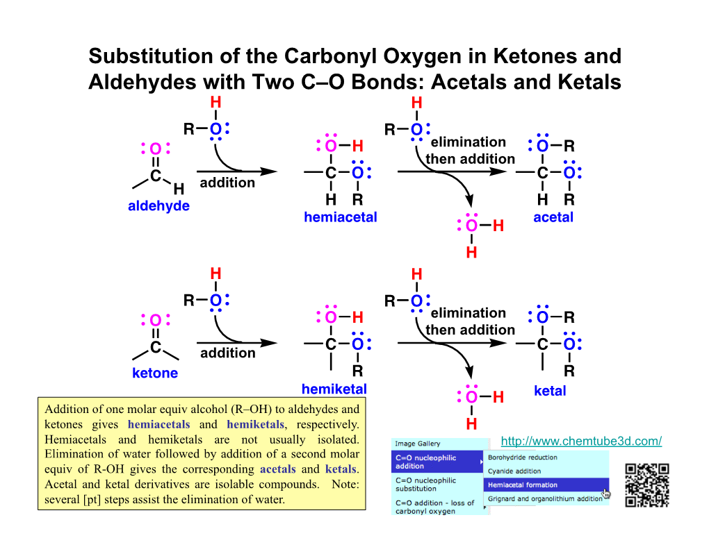 Acetals and Ketals