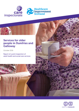 Services for Older People in Dumfries and Galloway