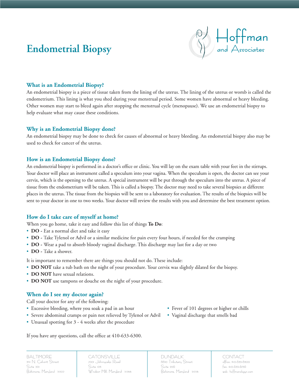 About Endometrial Biopsy