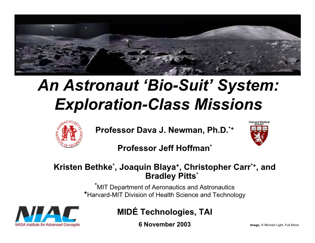 An Astronaut 'Bio-Suit' System: Exploration-Class Missions