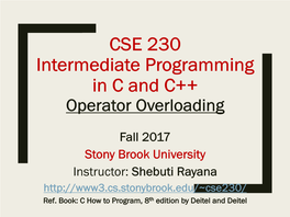 Operator Overloading