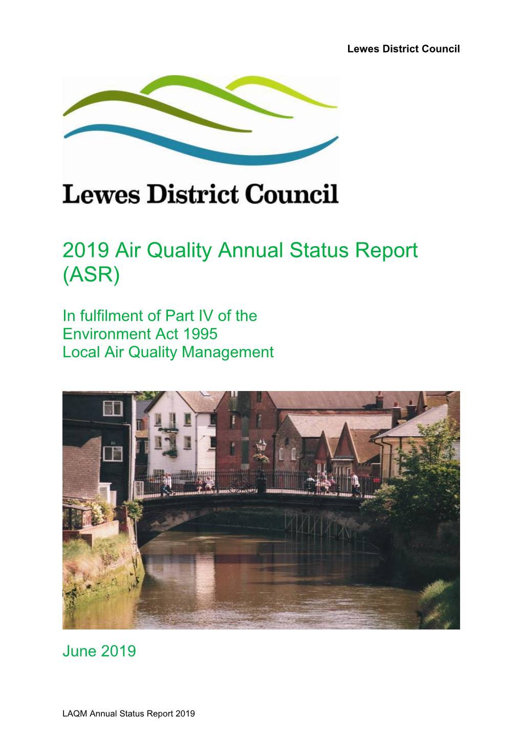 Annual Status Report (ASR)