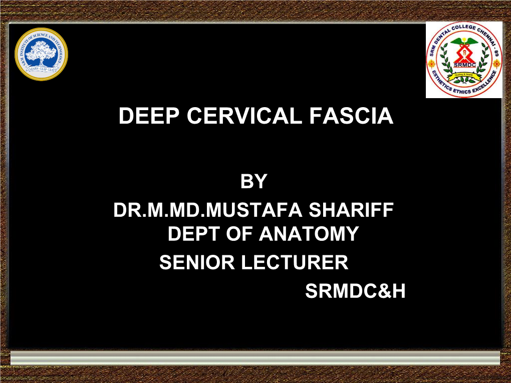 Deep Cervical Fascia