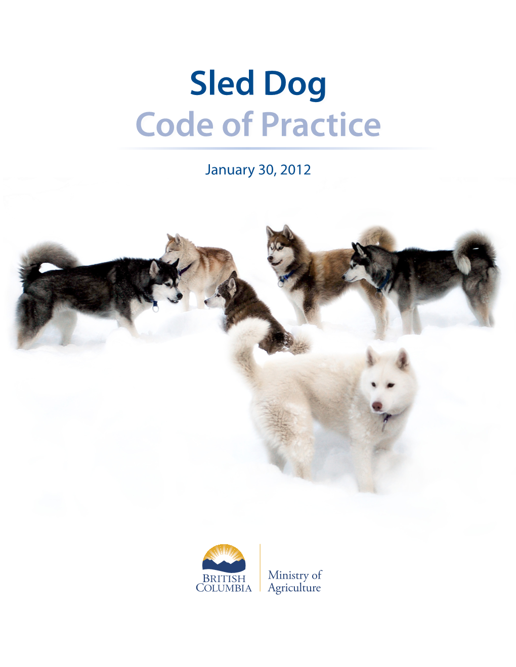 Sled Dog Code of Practice