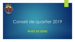 Compte-Rendu Conseil De Quartier Rives De Seine 2019