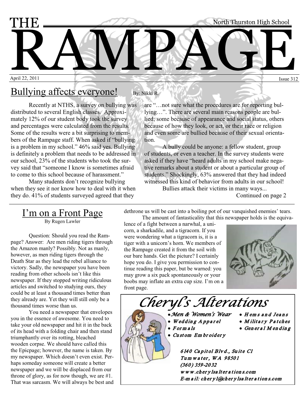 Rampageapril 22, 2011 Issue 312