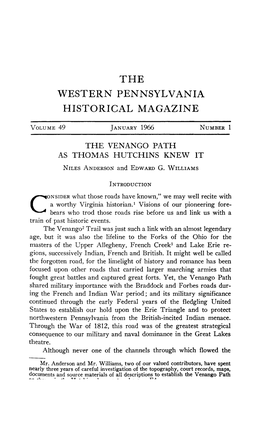 Western Pennsylvania Historical Magazine