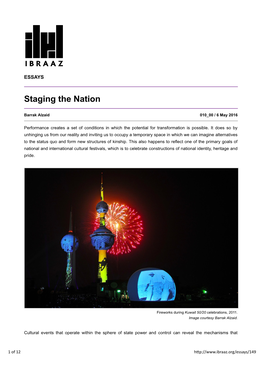 Staging the Nation | Ibraaz