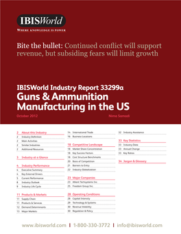 Guns & Ammunition Manufacturing in the US