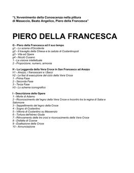 Piero Della Francesca”
