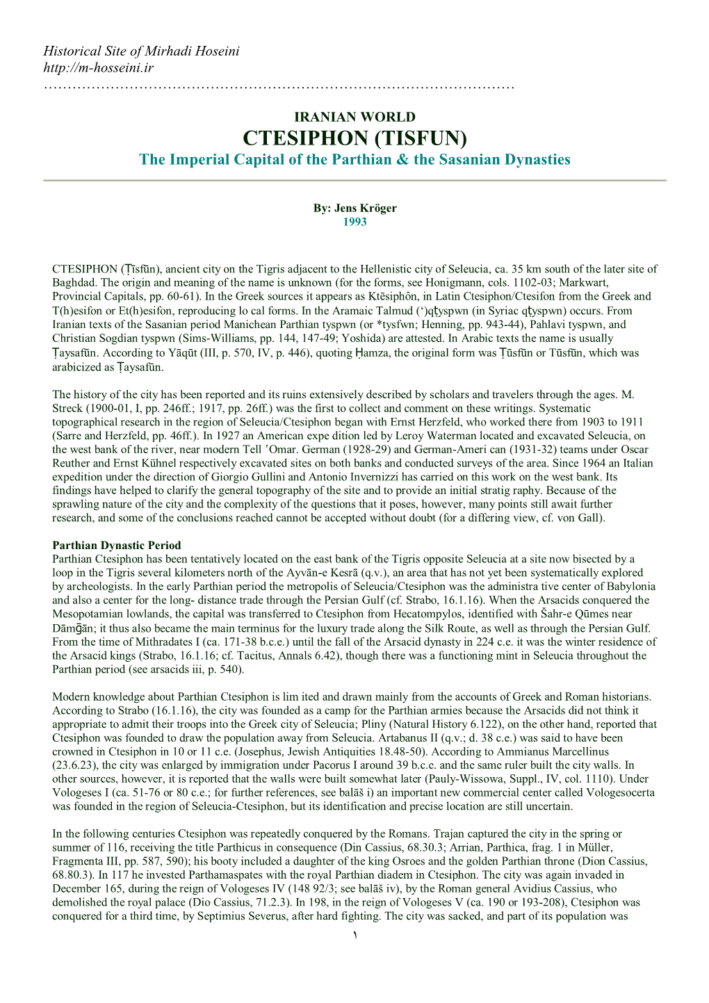 CTESIPHON TISFUN The Imperial Capital Of The Parthian The Sasanian   Ctesiphon Tisfun The Imperial Capital Of The Parthian The Sasanian Dynasties 