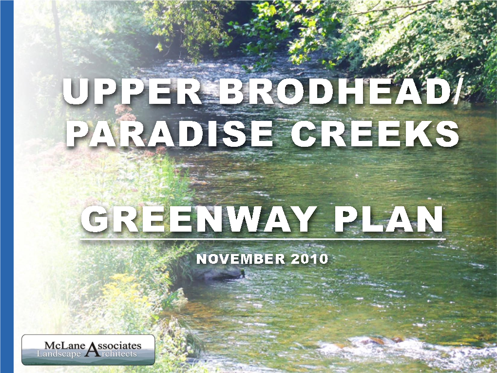 Upper Brodhead Creek/Paradise Creek