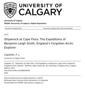 Shipwreck at Cape Flora: the Expeditions of Benjamin Leigh Smith, England's Forgotten Arctic Explorer