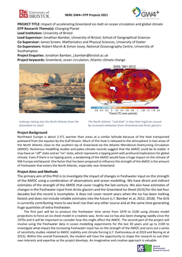 Impact of Accelerating Greenland Ice Melt on Ocean