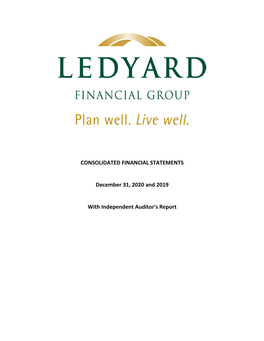 CONSOLIDATED FINANCIAL STATEMENTS December 31, 2020