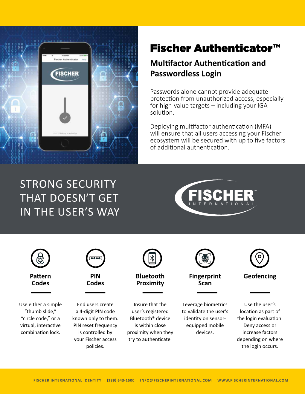 Fischer Authenticator: Multifactor Authentication