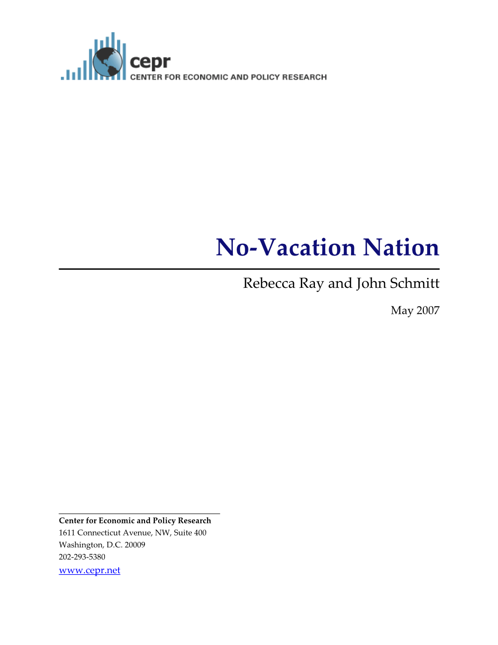 No-Vacation Nation