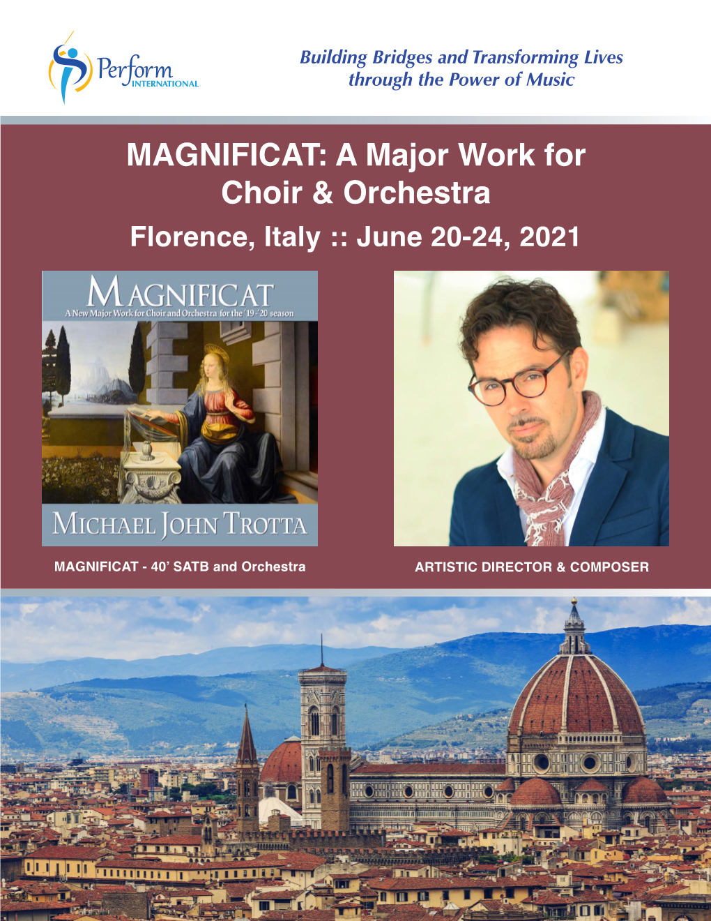 MAGNIFICAT: a Major Work for Choir & Orchestra