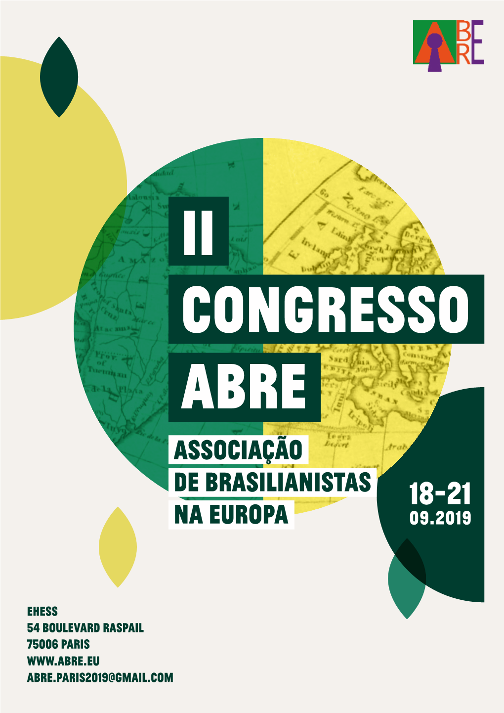 CONGRESSO ABRE Assoc Ação De Bras L an Stas 18-21 Na Europa 09.2019