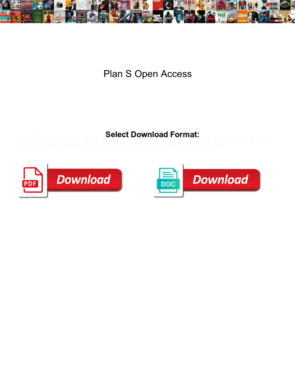 Plan S Open Access