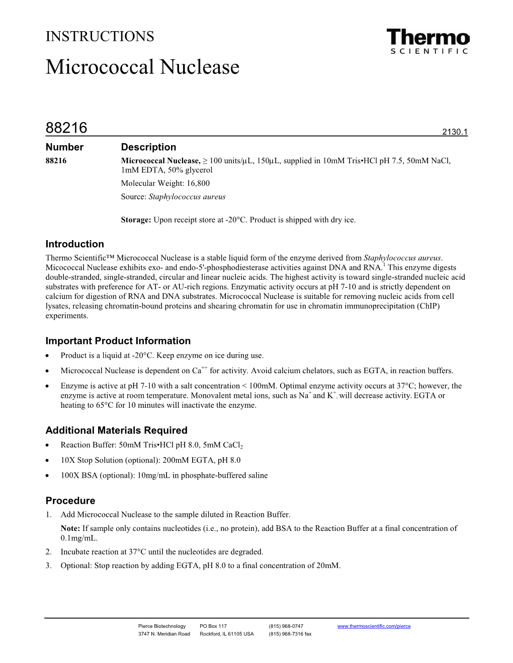 Micrococcal Nuclease