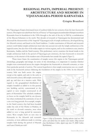 Regional Pasts, Imperial Present: Architecture and Memory in Vijayanagara-Period Karnataka