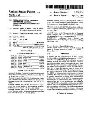 United States Patent (19) 11 Patent Number: 5,739,325 Wardle Et Al
