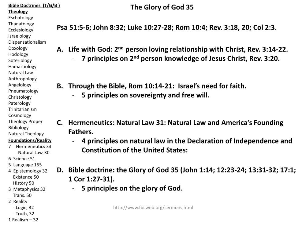 Col 2:3. A. Life with God: 2Nd Person Loving Relationship with Ch