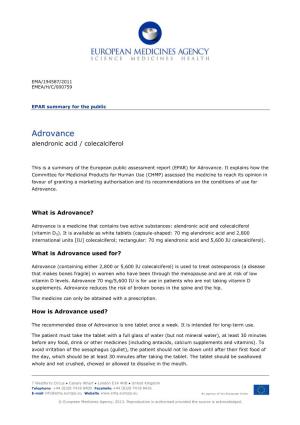 Adrovance, INN-Alendronic Acid