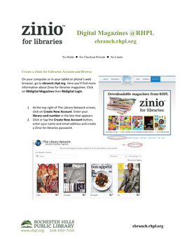 Digital Magazines @RHPL Ebranch.Rhpl.Org