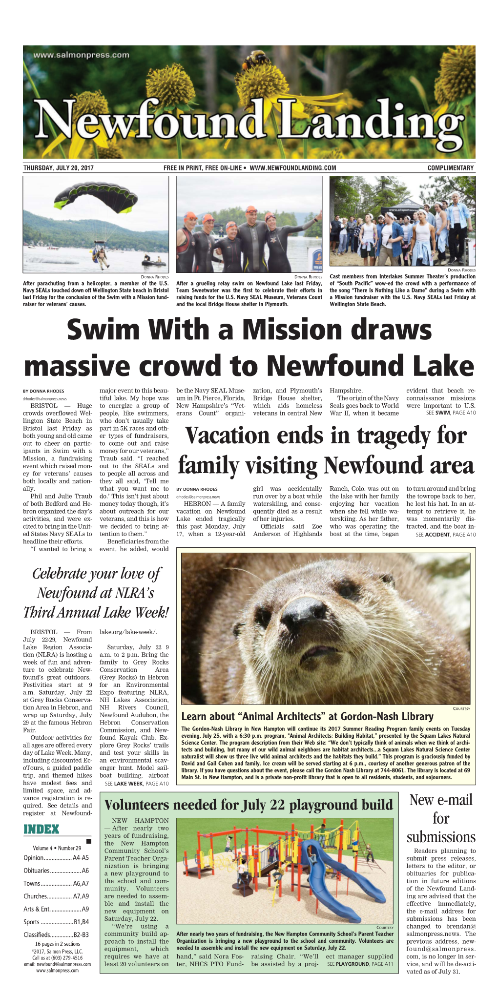 Swim with a Mission Draws Massive Crowd to Newfound Lake