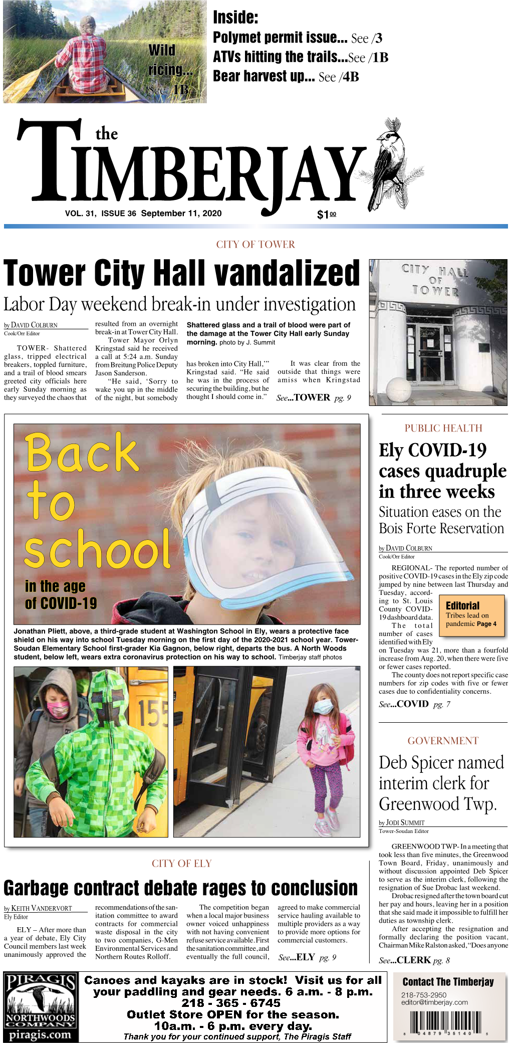 Tower City Hall Vandalized