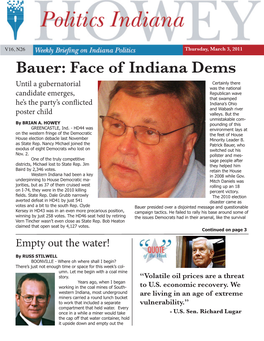 Bauer: Face of Indiana Dems