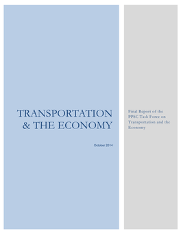 Transportation & the Canadian Economy