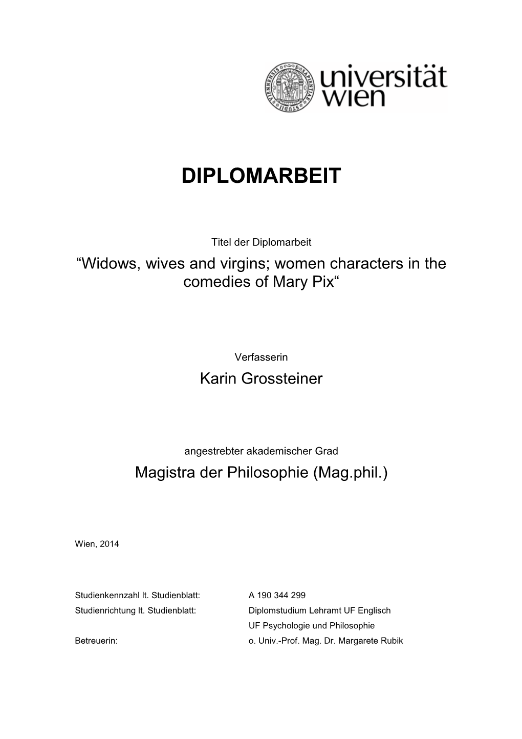 Diplomarbeit