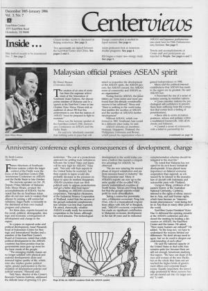 Centerviews, Vol.3 No.7, Dec 1985-Jan 1986