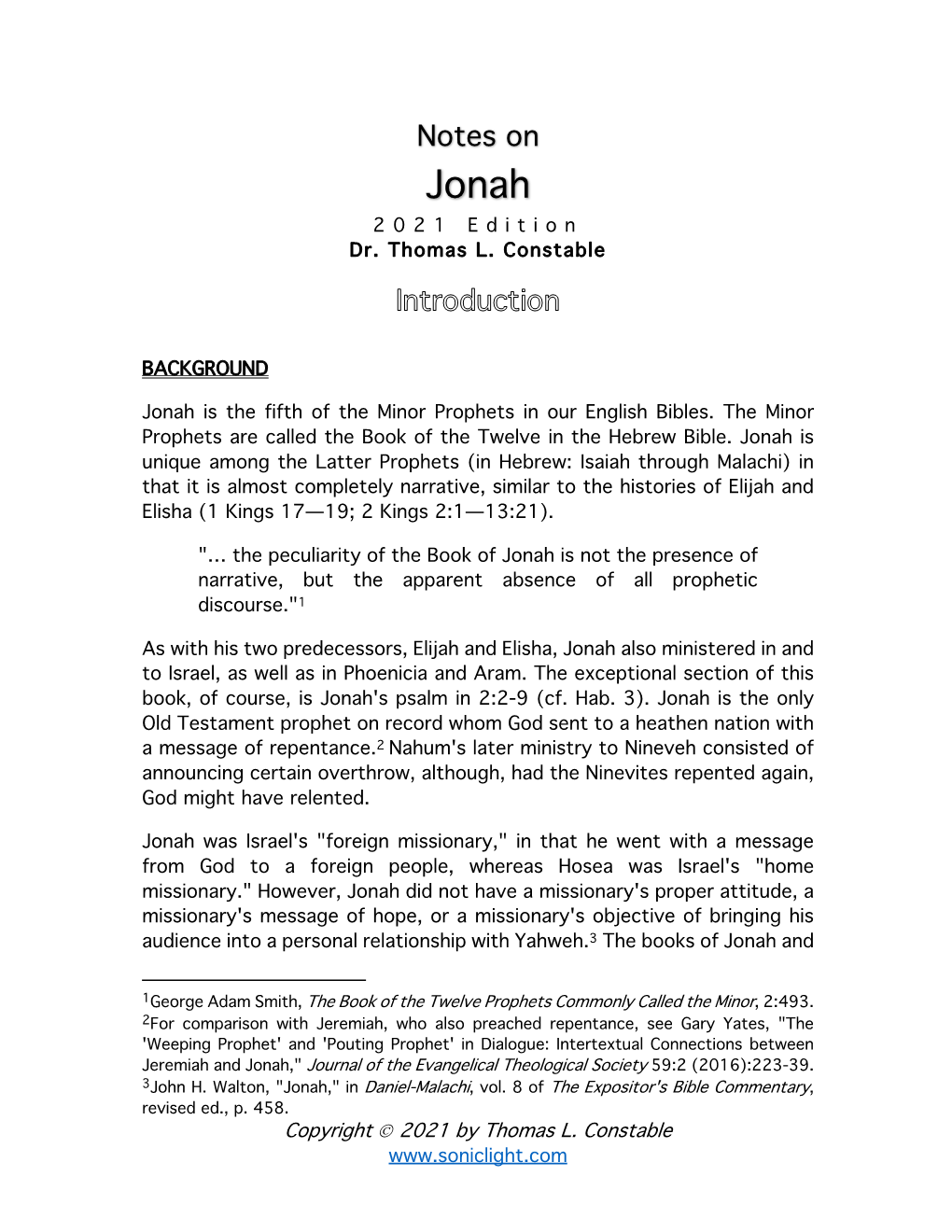 Jonah 202 1 Edition Dr