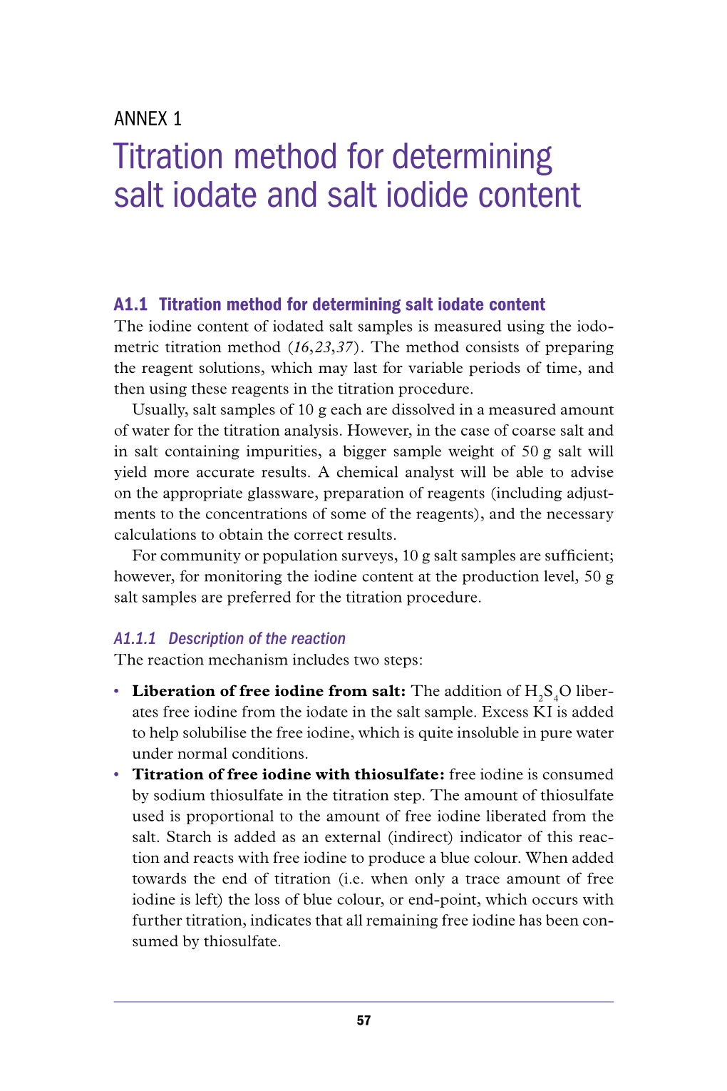 Titration Method for Determining Salt Iodate and Salt Iodide Content