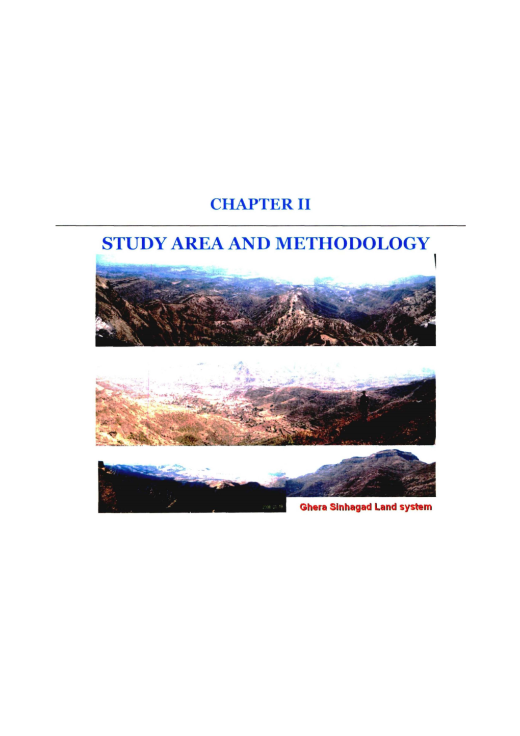 Study Area and Methodology , Chapter Ii Study Area and Methodology