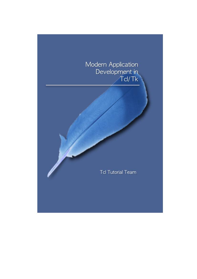 Modern Application Development in Tcl/Tk