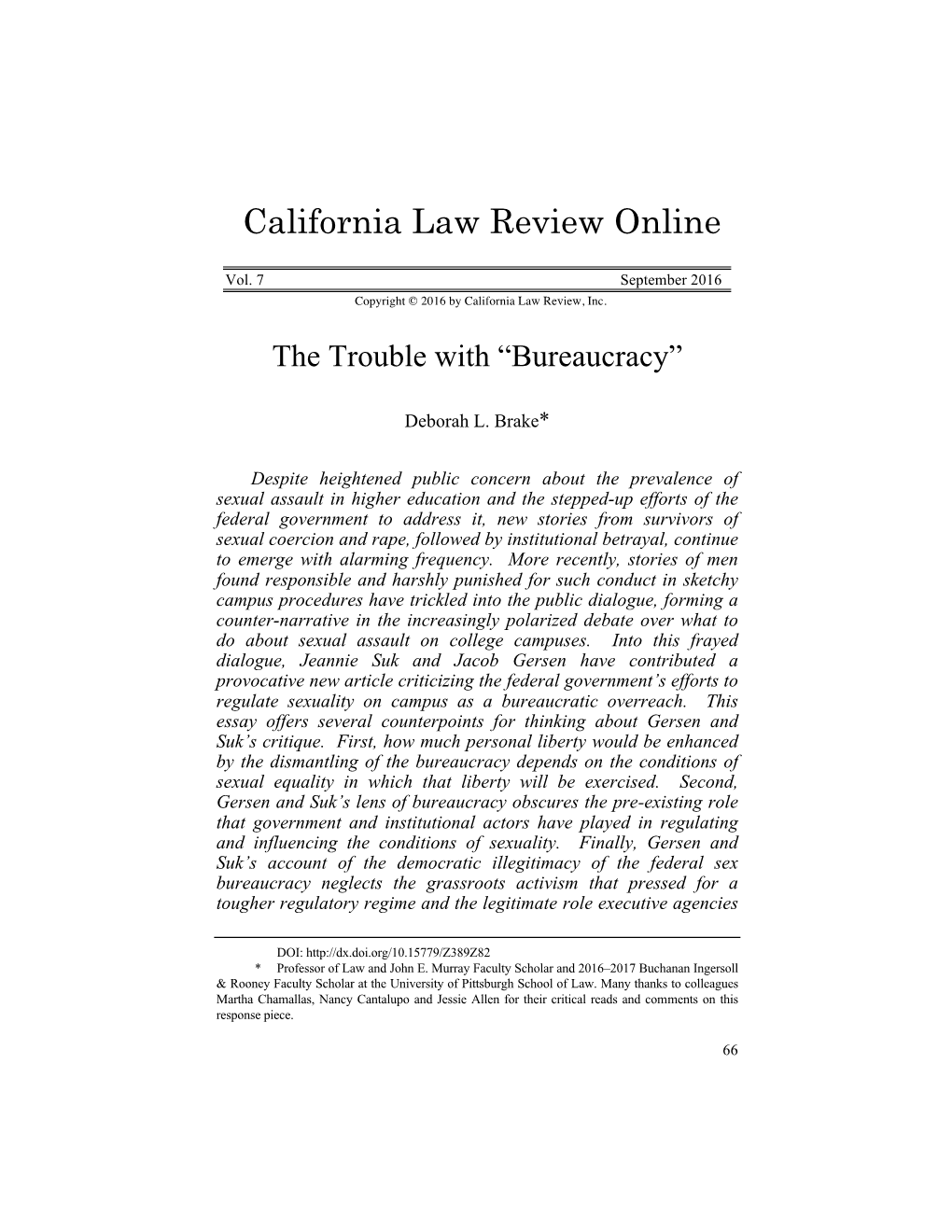 California Law Review Online