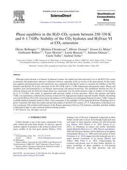 1.7Gpa: Stability of the CO2 Hydrates And